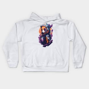 animal astronaut fantasy Kids Hoodie